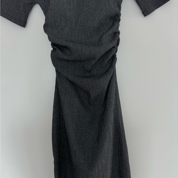 Zara Textured Crepe Midi Dress NWT - Picture 6 of 6